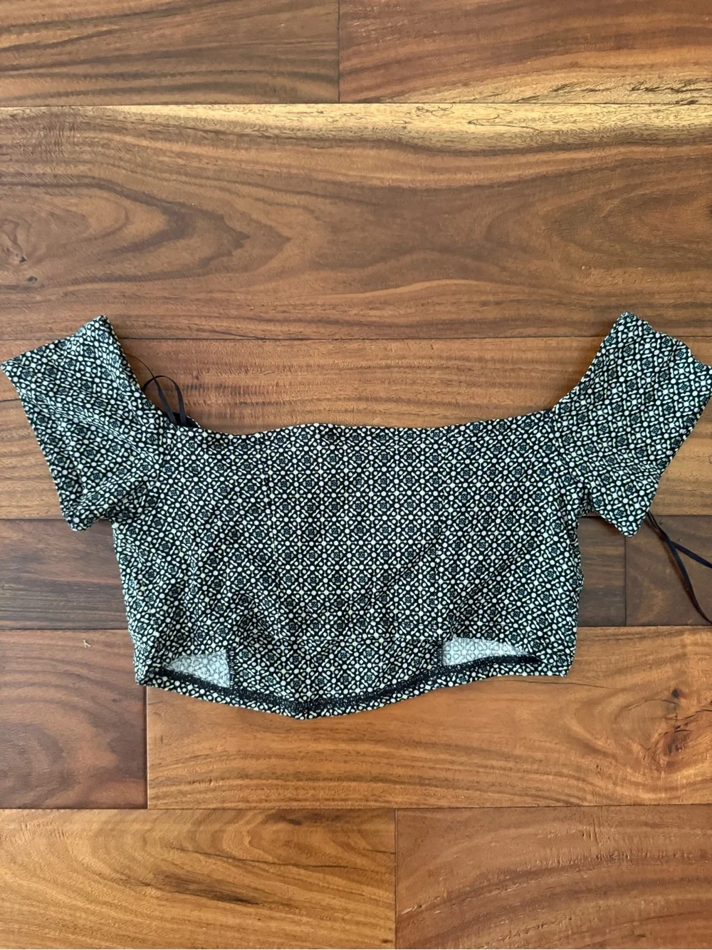 NWT Free People Intimately Lucky Now off-the-shoulder brami crop top S
